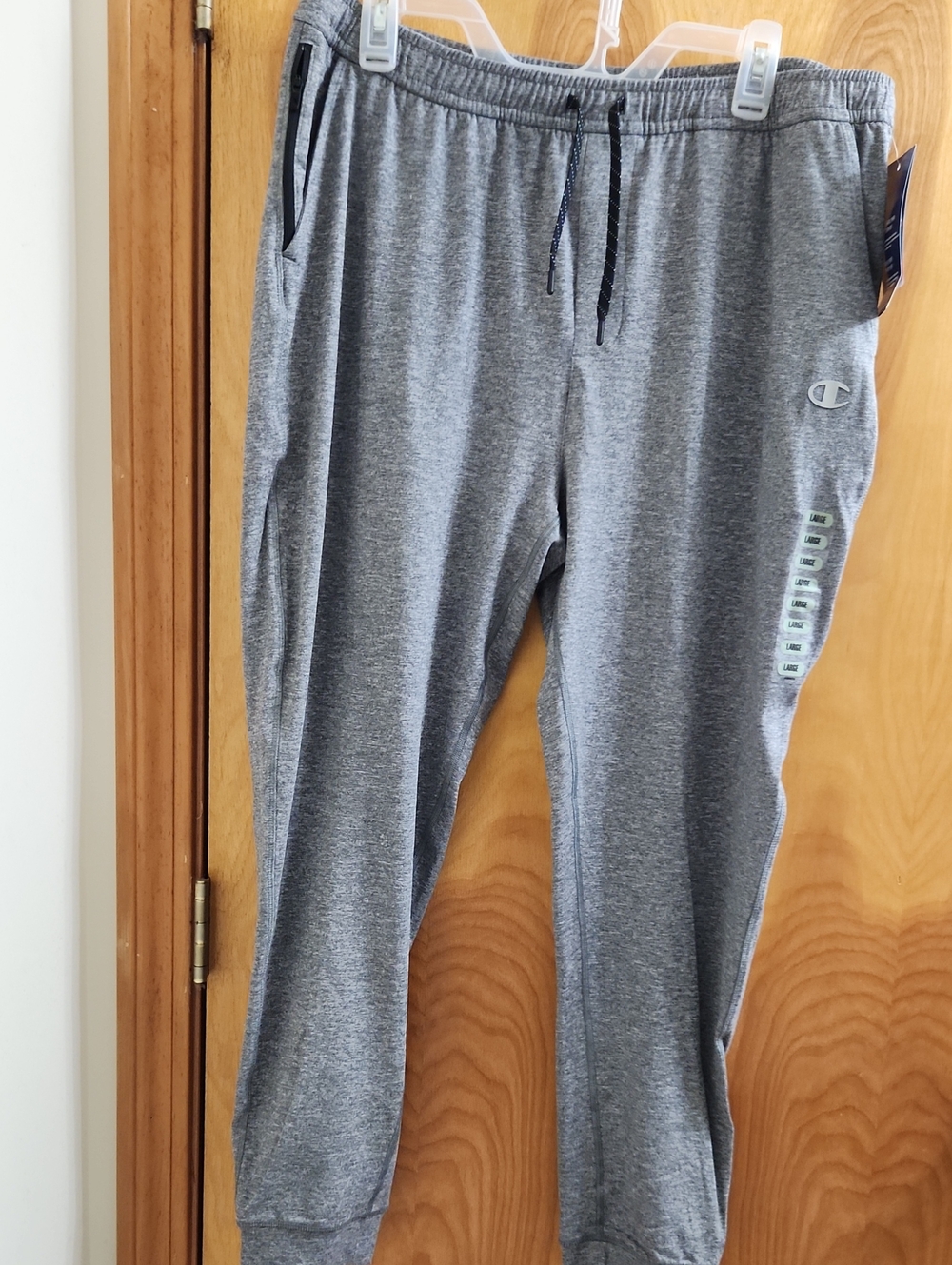 Champion Mens Gray Heather Jogger Bottoms